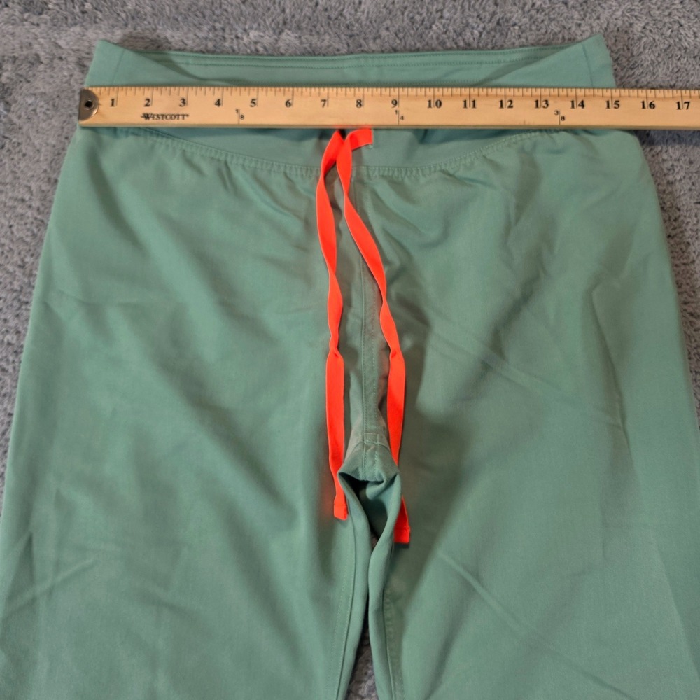 FIGS Livingston Scrub Pants Women Small Tall Lot of 2 Green Teal Straight Leg - Picture 6 of 16